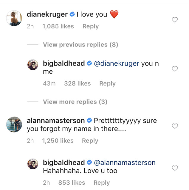 Norman Reedus, Diane Kruger, Instagram, Christmas 2018